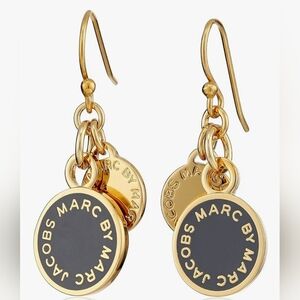 Marc by Marc Jacobs Gold and Black Earrings.  NWT